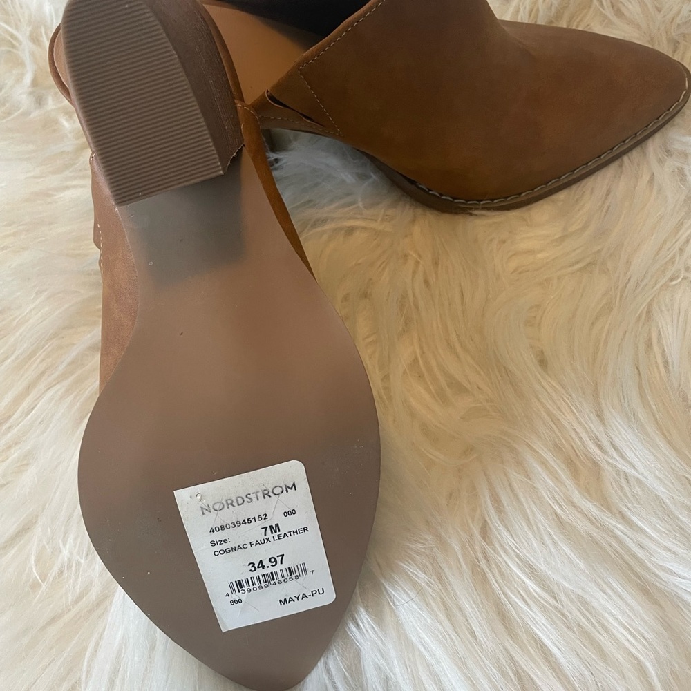 Nordstrom cognac mules